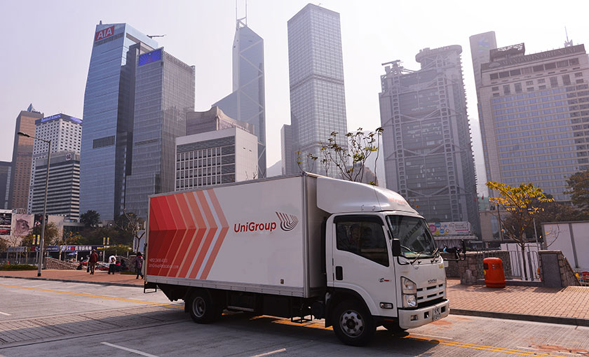 UniGroup Worldwide Singapore removals van safely and stress-free moving you anywhere